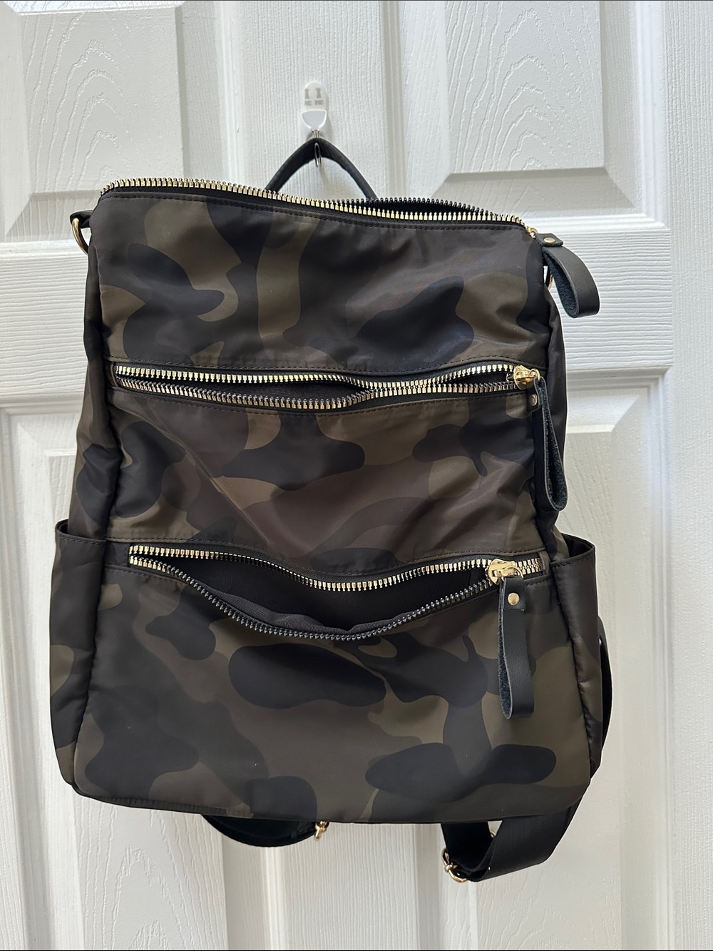 Camouflage Utility Backpack - Black/Brown Camo